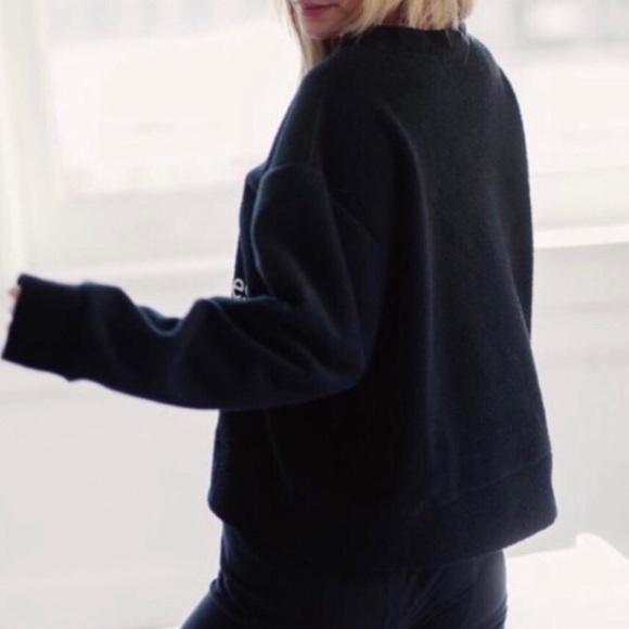 Daydream Nation Real Couch Crasher Fleece Black Oversized Sweatshirt.NWT!Sz M&L - Picture 2 of 12